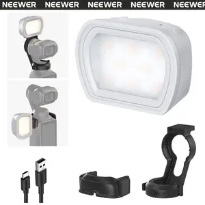 NEEWER M21 BASIC Magnetic Auxiliary Light Compatible with DJI OSMO Pocket 3 Gimbal Camera Creator Combo, Rechargeable Mini LED Fill Light Attachment for Selfie Vlog Video Recording, USB C Charging,dealsforyoudays