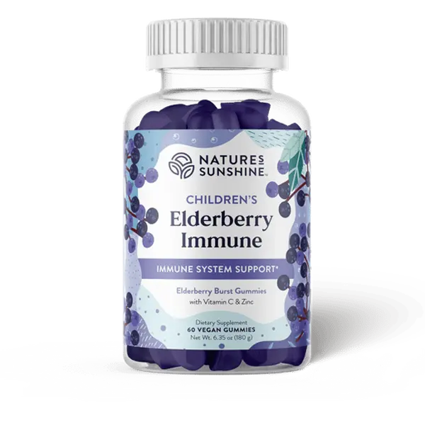 Nature's Sunshine Children's Elderberry Immune // Immune Support Children's Gummies