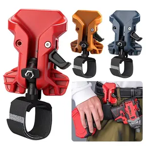 Self-Locking Drill Holder Belt Clip, Quick Release Tool Organizer for Electricians, Power Repair, High-Altitude Work, Ladders & Attics, Organizing Tool