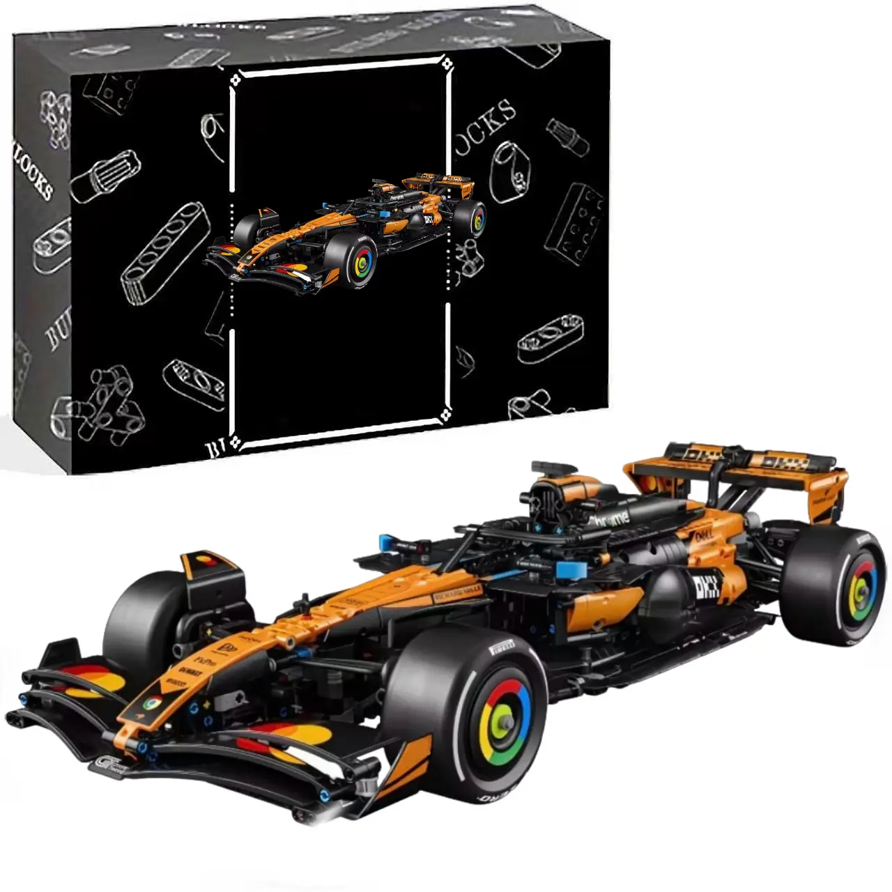 MCL39 Car Building Set for Adults - Room or Office Decor for Men & Women, Ages 18+ - Gifts for Fans - Authentic Details, 1675 Pieces, 25 inches long.