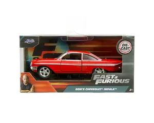 Jada 1:32 Dom’s 1961 Chevrolet Impala – Red – Fast & Furious 8