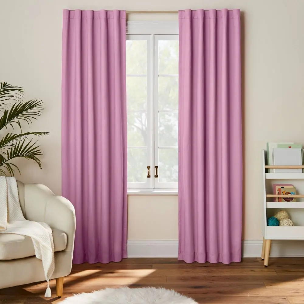 42"W x 84"L Twill Solid Kids' Blackout Window Curtain Panel - Pillowfort 42"W x 84"L Twill Solid Kids' Blackout Window Curtain Panel - Pillowfort
