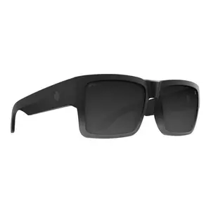 Spy Optic CYRUS Sunglasses - Soft Matte Black FADE / Happy Gray Green BLACK Mirror Lens