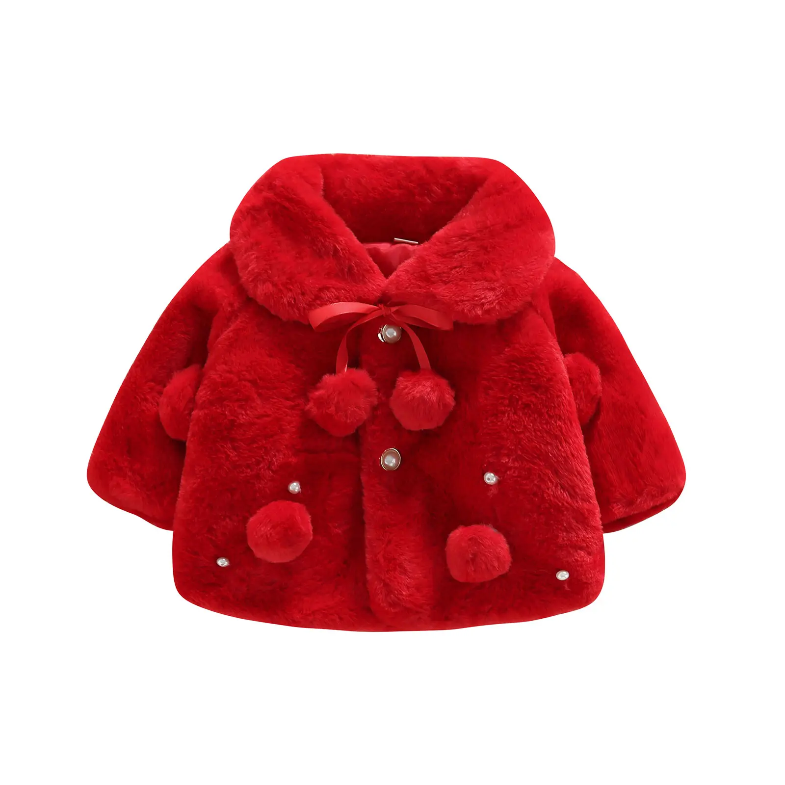 Toddler Baby Girl Winter Coat Jacket Cloak Thicken Shawl Snowsuit Outerwear Clothes
