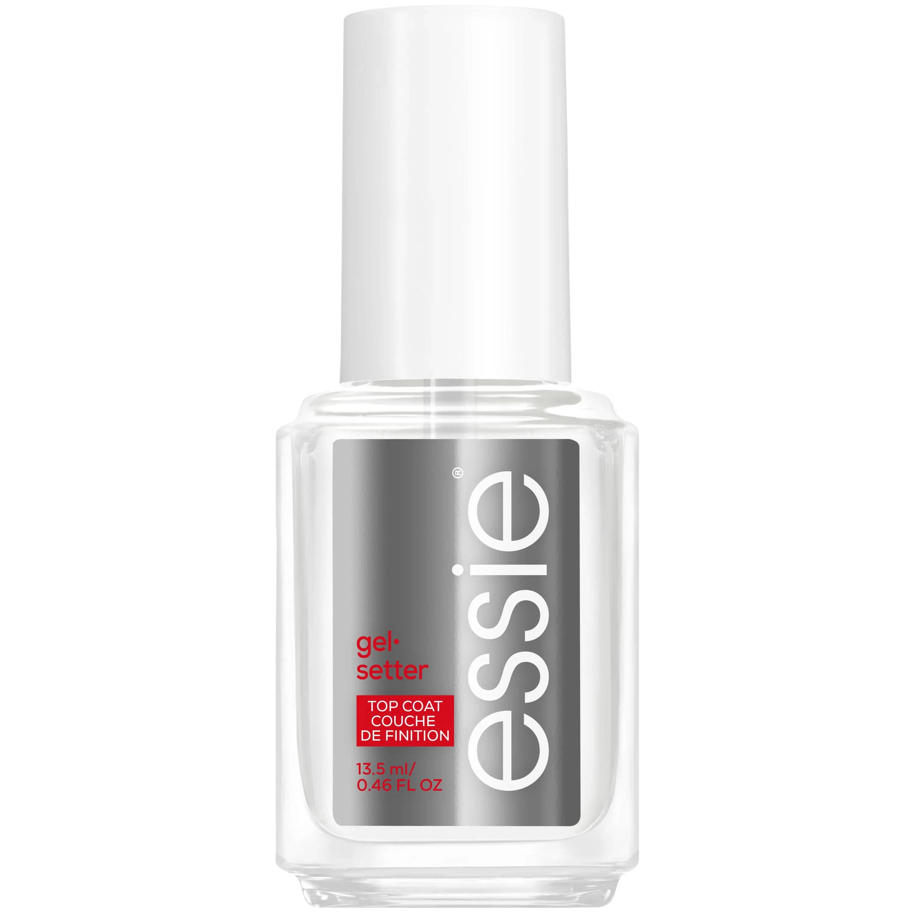 Essie Nail Care, Vegan, Clear Top Coat, Gel Finish, Gel Setter, 0.46 Fl Oz
