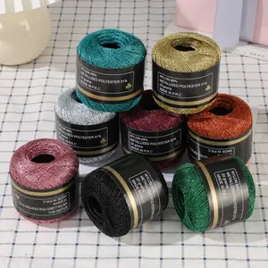 1 Roll 120m and Silver Color Braided Thread, Multicolor Rope, 1mm Handmade Knitting Yarn, Perfect for DIY Crafts