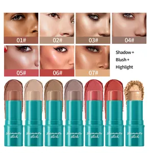 7Pcs Cream Contour Sticks Kit, Face Contouring Pen with Highlighter Stick, Blush Stick and Bronzer Contour Stick for Sculpt the Face, Create a Long Lasting, Matte or Dewy Finish