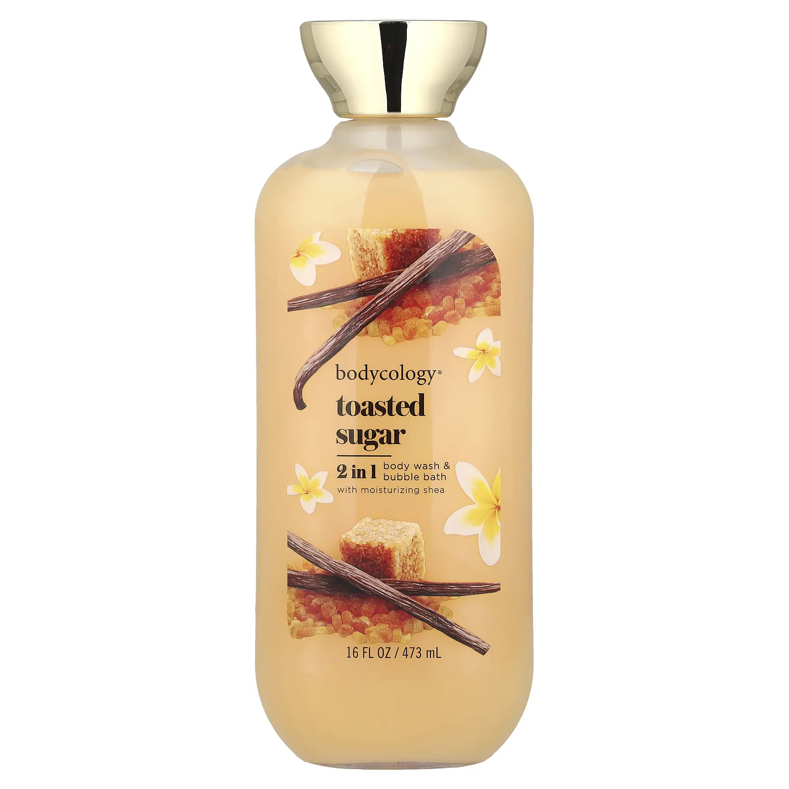 Bodycology 2 In 1 Body Wash & Bubble Bath, Toasted Sugar, 16 fl oz (473 ml)