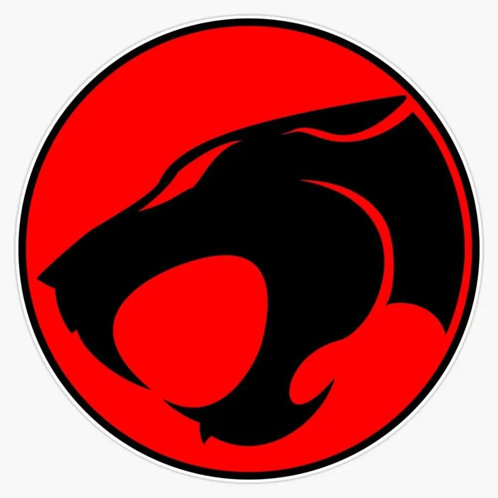 2PCS/SET Creative Black Panther Logo Decal Personalized Anime Style for Car Body Modification Retro & Cool Car Exterior Identification Sticker