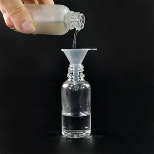 10pcs/set, Small Funnel Mini Funnel Clear Plastic Funnels for Lab Bottles, Essential Oils, Perfumes, Spices, Sand Art, Powder Funnel