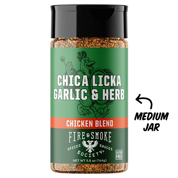 Fire & Smoke Society Chica Licka Garlic & Herb Seasoning | Great Spice on Chicken
