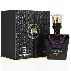 Bharara Pharaoh Ramesses II Eau De Parfum Spray - 100ML (3.4 OZ) - Bold, Spicy, Luxurious Fragrance with Oud, Leather & Vanilla Notes