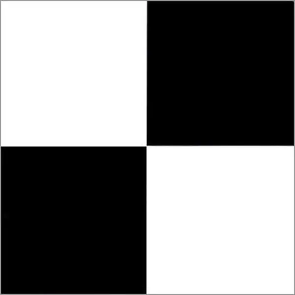 Vinyl Tile 12 by 12-Inch Box of 20 - Black and White Design, Ideal for Various Applications