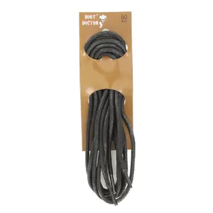 Boot Doctor Men's Black 60" Waxed Shoe Laces 0440801-60