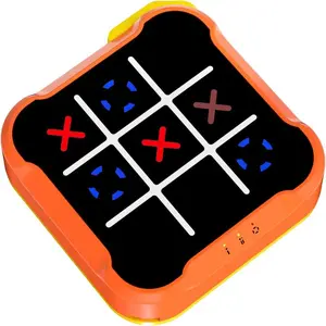 Portable electronic tic-tac-toe game console, battery-powered handheld game console | Fun and entertaining home entertainment and party tools
