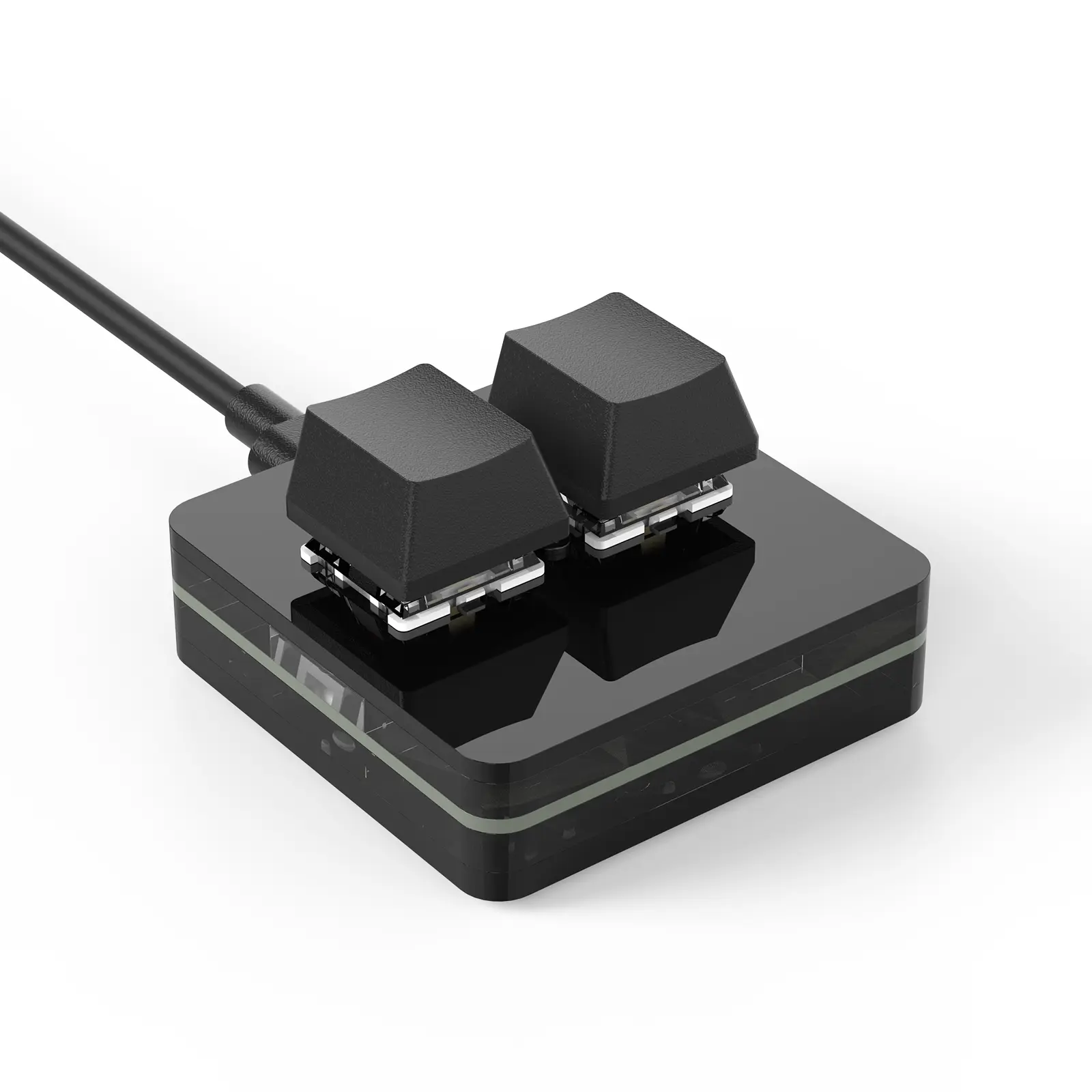 3-Key Hot-Swappable RGB Mini Macropad with Custom Knob and Red Switch, USB-C Gaming Keyboard Accessories for Photoshop, Multimedia Use