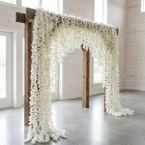 10/20 pieces of simulated flower skewers of orchids and rattan, Decorative Flowers, suitable for holiday decoration such as hall ceiling rattan, wedding site decoration. silk flower rattan with multiple colors, Plastic Flower Decoration
