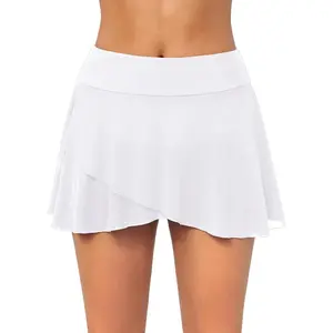 Swim Skirt Swimsuit Bottom - High Waisted Bathing Suit Bottom Layer Ruffle Tummy Control Swim Skirt 2025