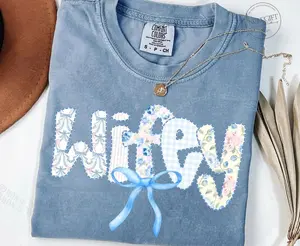 Comfort Colors Wifey Shirt, Fiance Shirt, New Wife Gift, Funny Shirt – Comfort Colors Women’s Graphic Tee – Cute & Comfy Short Sleeve T-shirt – Funny Shirts For Women.
