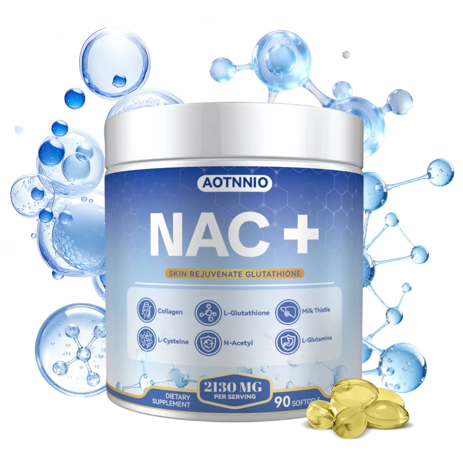N-Acetyl L-Cysteine (NAC) Supplement Capsules