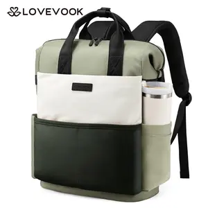 LOVEVOOK Women's Backpack Laptop Backpack with 15.6-17.3Inch Laptop Compartment School Backpack Daypack Waterproof for School Travel University Business