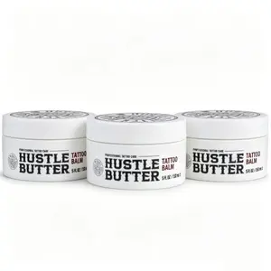 【Buy one get two free】Hustle Butter 5oz Tattoo Balm For New &amp; Older Tattoos - Safe While Healing - Moisturizes and Rejuvenates Tattoo Aftercare Cosmetics