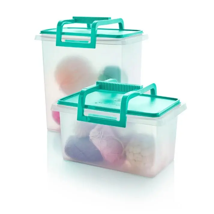 Large and Small Carry-all Containers (Mint Ice Cream) by Tupperware