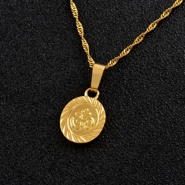 Om Pendant Necklace / Hindu Pendant / Yoga Meditation Jewelry / Spiritual