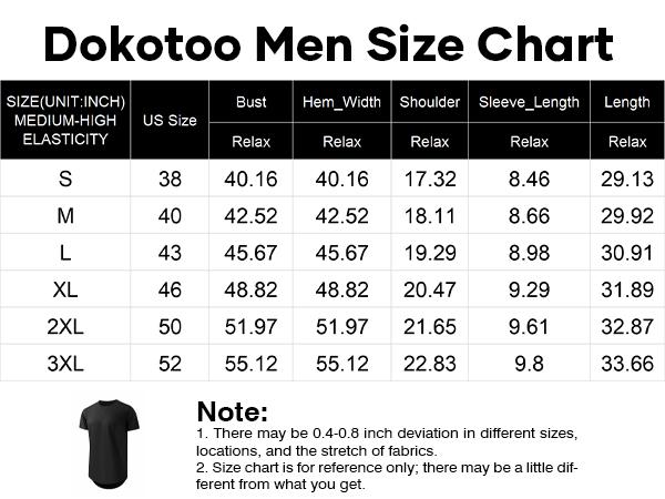 Dokotoo Men Mens 3 Pack Crewneck T-Shirts Short Sleeve Hipster Hip Hop Longline Classic Tee Tops