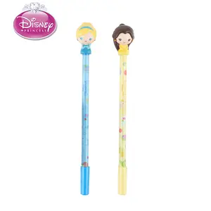 Disney Princess Cartoon Pattern Gel Pens, 2pcs Officially Licensed Office Supplies, Ideal for Drawing & Writing, Perfect Gift