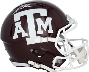 Mike Evans Texas A&M Aggies Autographed Riddell Maroon Speed Replica Helmet - Fanatics Authentic Certified