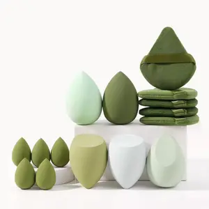 Mixed Makeup Puff Set with 15 Pieces, Includes 5 Puffs, 5 Mini Beauty Blenders, Ideal for Home & Travel, Perfect Gift Choice