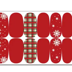 Christmas Themed Nail Wrap Stickers Long-lasting