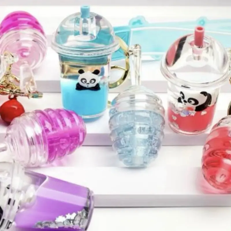 Keychain and lips gloss