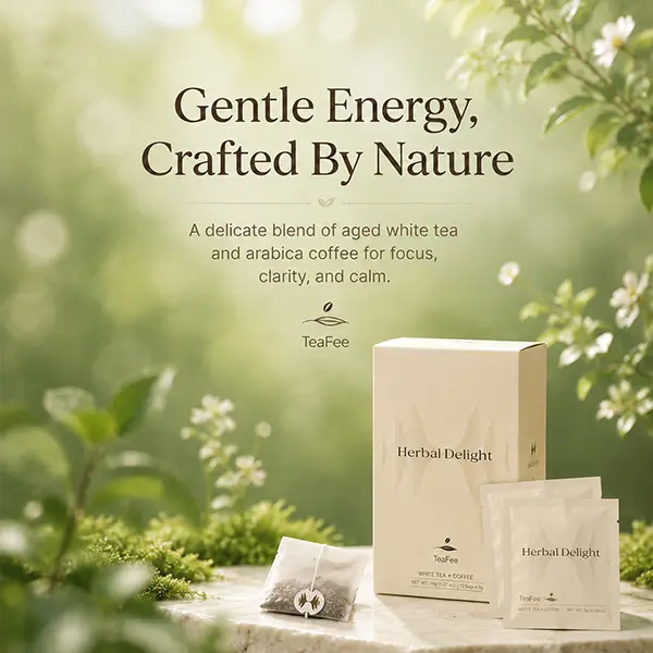 No More Jitters Organic Herbal Tea | 12 Tea Bags | Smooth Coffee Alternative for a Gentle Daily Ritual