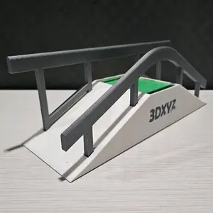 3DXYZ - Zenith A-Frame - Fingerboarding Obstacle with interchangeable rails and grass