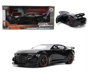 JADA 2024 CHEVROLET CAMARO ZL1 1LE IN BLACK "FAST & FURIOUS 25 YEARS" 1:24 SCALE DIECAST MODEL CAR 36475-P13