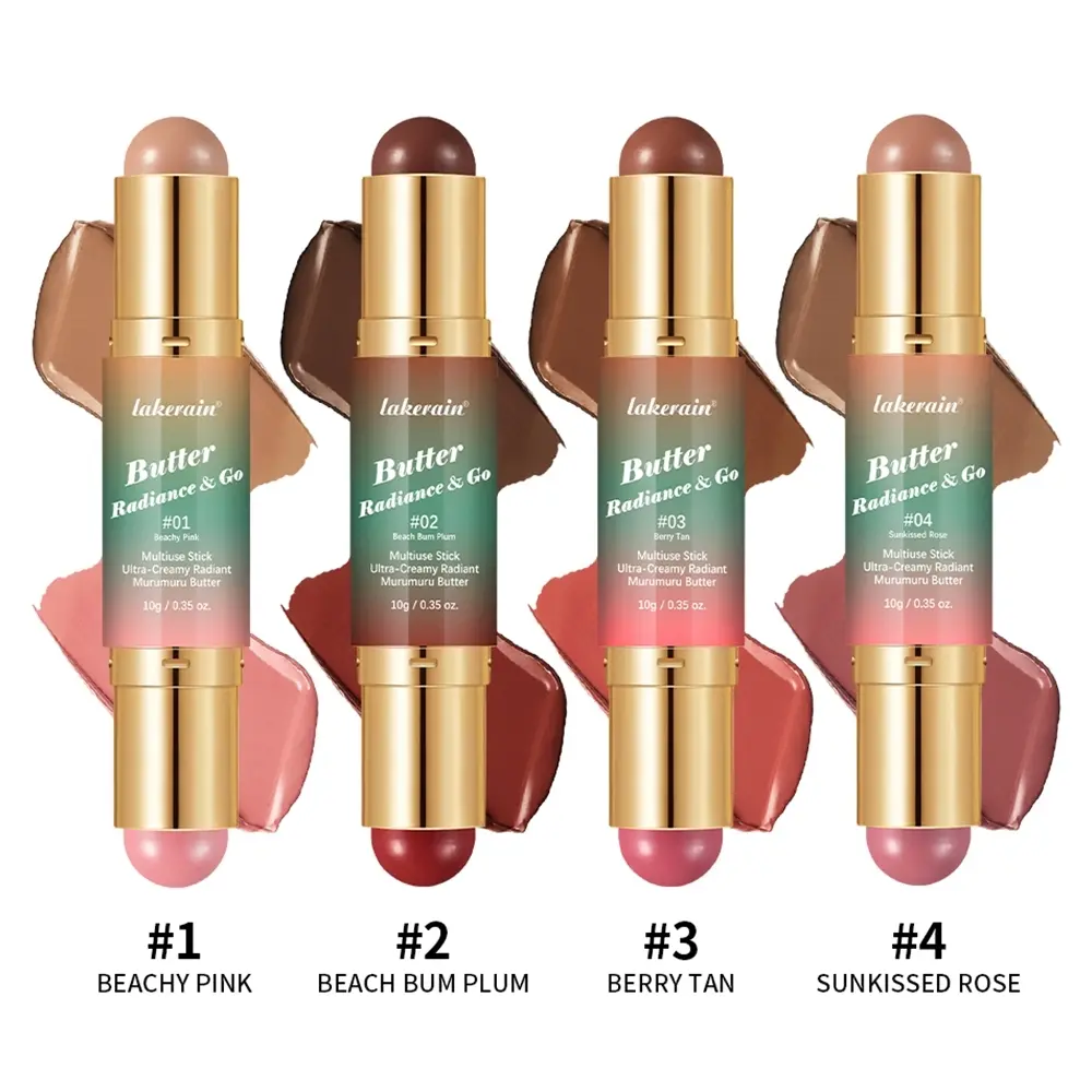 Single Pack Multi-Purpose Dual-Ended Smooth Contour Stick, Sculpt Face Shape, Highlighter & Concealer Balm, Versatile Makeup Tool, Highlighters Makeup, Cream Balm Bronzer