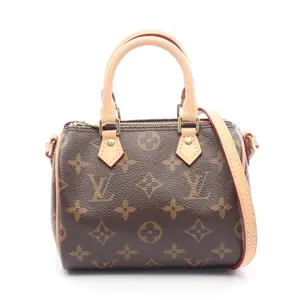 Pre-owned Louis Vuitton Canvas Shoulder Bags Nano Speedy Monogram Shoulder Bag