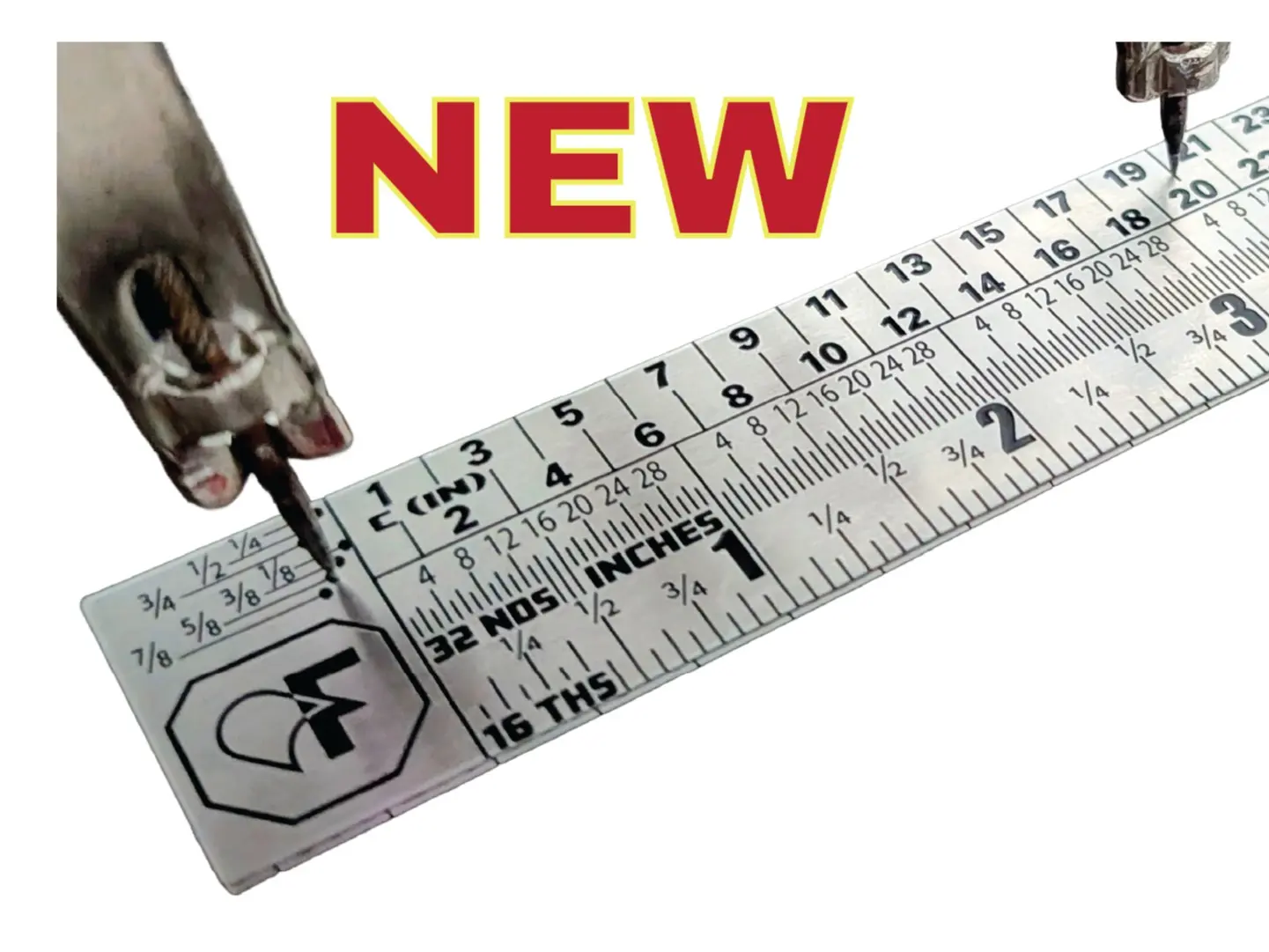 FMP MetalMaster Pro™ Professional Folding Ruler - 2-Foot, 0.8mm Thick, for Insulation & Metalworking Tasks
