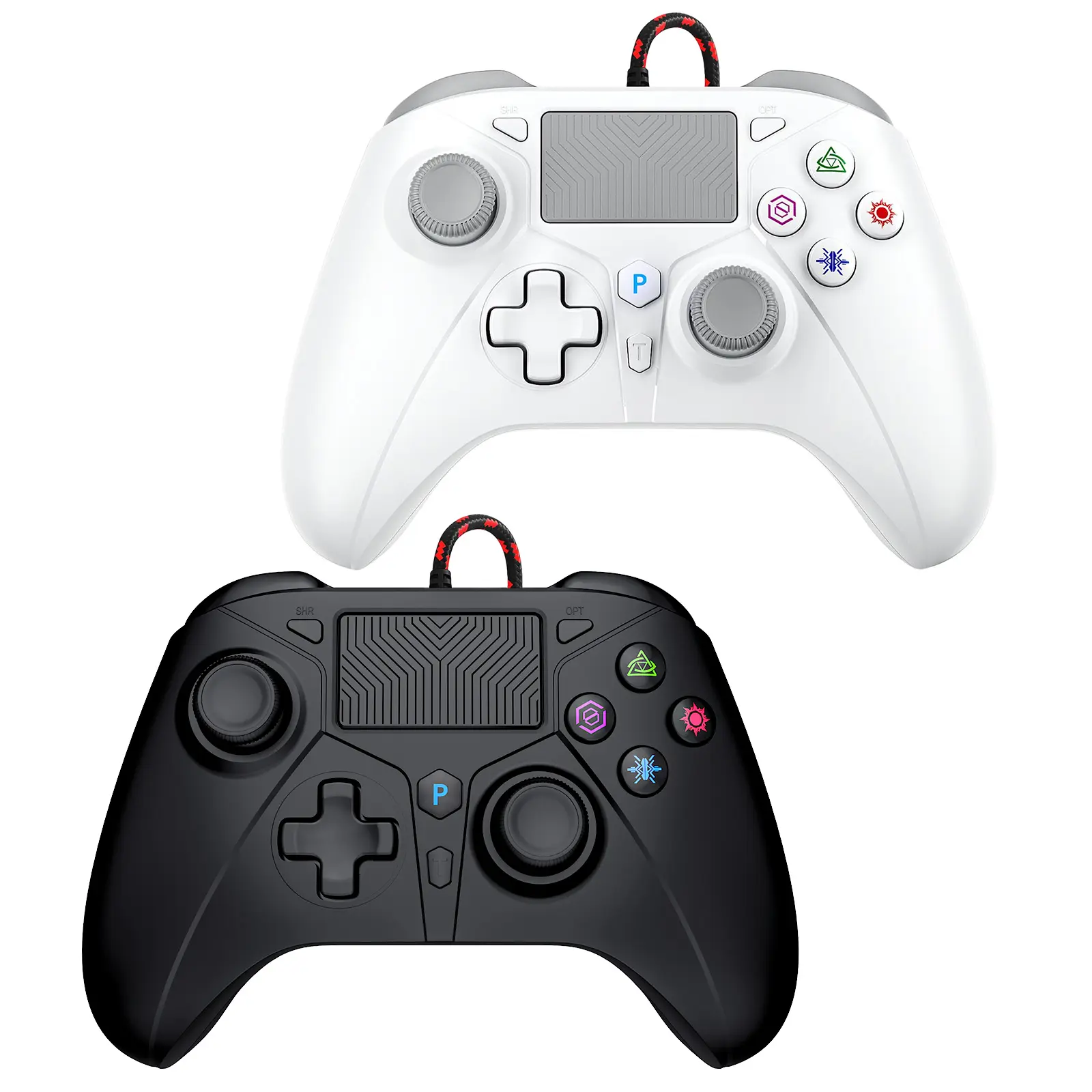 6.56Ft Game Controller for Platystation 5 - Compatibility with PS5/PC Staem, Advanced Audio, and Customizable Features for Enhanced Gaming,Turbo
