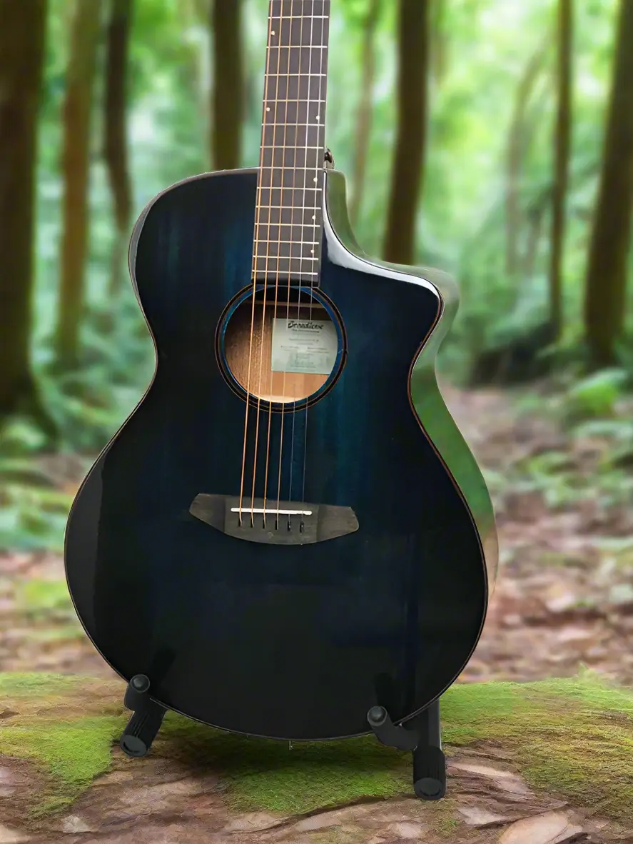 Breedlove ECO Rainforest S Concert Papillon CE Acoustic-Electric Guitar, African Mahogany-African Mahogany