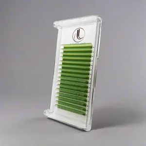 C & D Curl Cashmere Eyelash Extensions | 0.07 | Lime Green