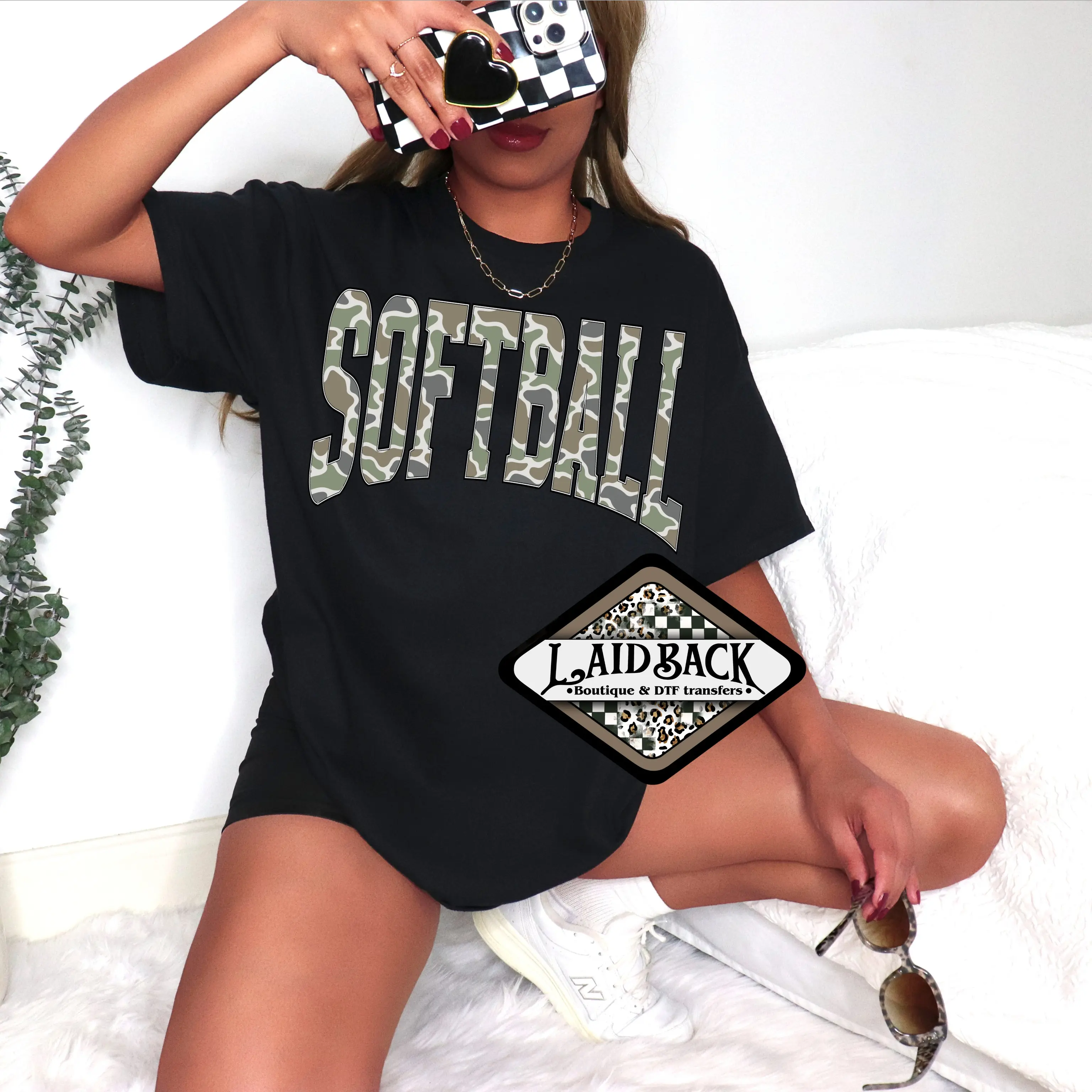 SOFTBALL CAMO tshirt sweatshirt