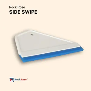 Side Swipe Squeegee - Precision Tool for Automotive Vinyl, Window Tint and Paint Protection Film Applications Smooth Rockrose Window Tint Squeegee with Silicone Material Blade - for Car Windows Tinting & Vinyl Wrap Installation (Pack 2 Units)