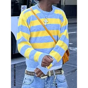 Men’s V-neck pullover, classic style, warm and comfortable, suitable for everyday wear, an ideal choice for autumn and winter fashion