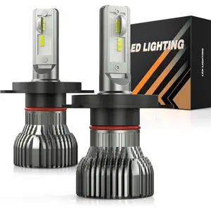 Nilight 9003/H4/HB2 LED Headlight Bulbs E20 Series 50W 10000LM 6000K IP67 | 2 BULBS, 50W Per Set, Aluminum Heatsink