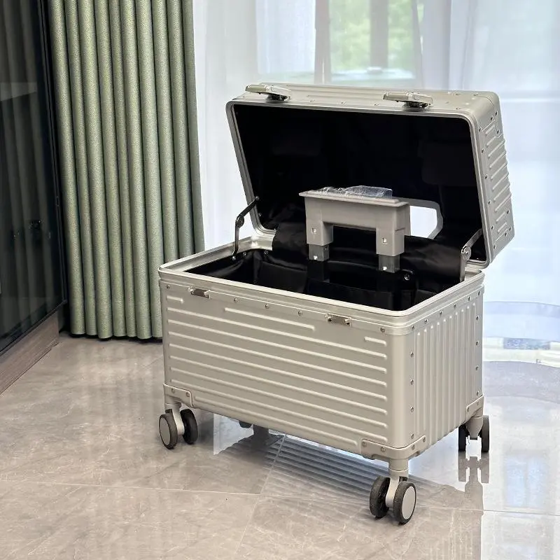 All-aluminum Luggage Travel Photography Trolley Case Durable Compact Luggagesets Traveling Bag hospital bag for mom aluminum suitcase