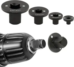2026 Upgraded Low Profile Impact Socket Adapter Set, 4PCS Stubby Drive Ratchet Adapters, 1/4" to 3/8", 3/8" to 1/2", 1/2" to 3/4", 3/4" to 1", Compact Tools for Tight Spaces, Perfect Father's Day Gift
