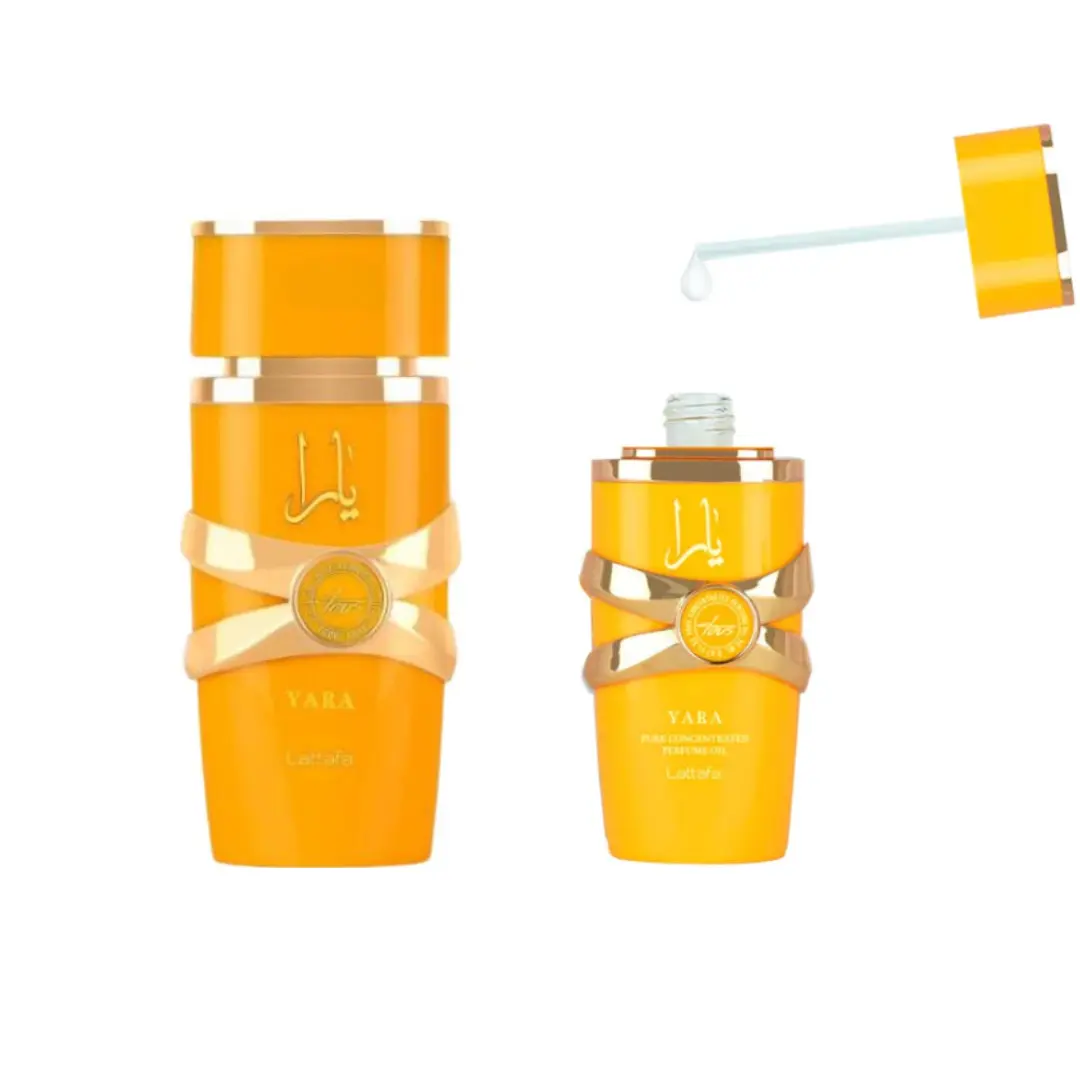 Lattafa Yara Tous Captivating Fragrance Duo Bundle Pack - 100ml Floral Scent Perfume, 20ml Pocket-Size Fruit-Based Unisex Fragrance Oil Set